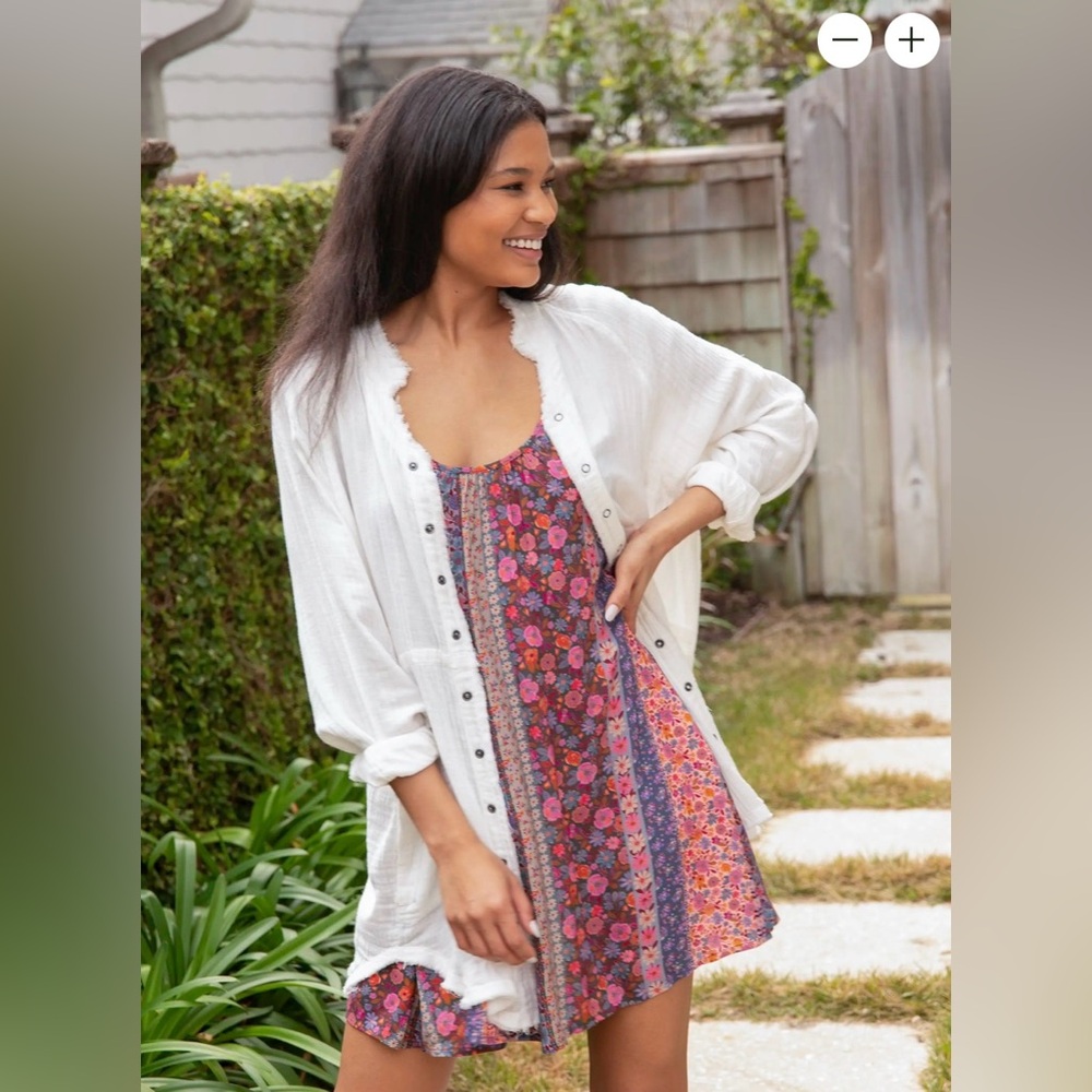 Natural Life Lizzie Mixed Floral Mini Dress 🌸